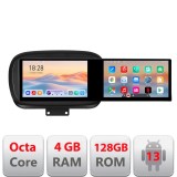 Navigatie Fiat 500 2014- Kit-539 Edotec 2 ecrane 8 core 4+128 21.6 inch Incell android Wifi 5Ghz gps internet CarStore Technology