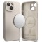 Husa iPhone 15 Plus Ringke Silicone Magnetic MagSafe, crem