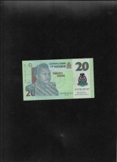 Rar! Nigeria 20 naira 2022 seria7019107! radar cu defect de taiere foto