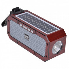 Boxa cu Panou Solar, Bluetooth, Radio, USB MP3, Lanterna S100S XXM foto