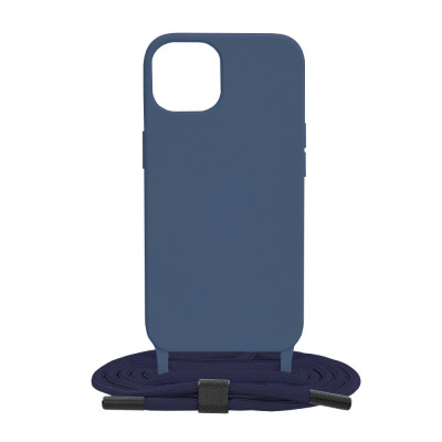 Husa pentru iPhone 13, Techsuit Crossbody Lanyard, Blue foto