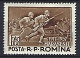 Romania 1957 - Lp 436 - 40 de ani de la batalia de la Marasesti - serie &ndash; MNH