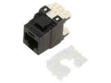 Soclu RJ45 Cat 6a 8p8c Negru