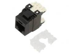 Soclu RJ45 Cat 6a 8p8c Negru