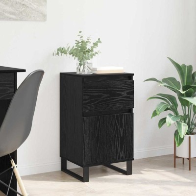 vidaXL Bufet cu sertar Stejar negru 35 x 40 x 70 cm Lemn compozit 881770 foto