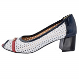 Pantofi dama, din piele naturala, marca Conhpol Relax, T-627CA-775-15-148, multicolor, 37
