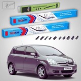 Cumpara ieftin Ștergătoare Toyota Corolla Verso AR10 2004-2009 | Set Față și Spate Flat Premium &ndash; TeamCar&reg;