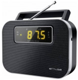 Radio portabil Muse M-081 R, LED, Dual-Alarm, Boxa frontala (Negru)