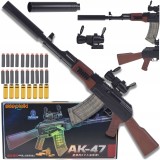 PUȘCĂ MARE PENTRU SĂGEȚI DIN SPUMĂ EVA JUCĂRIE REPLICĂ KALASHNIKOV PENTRU COPII