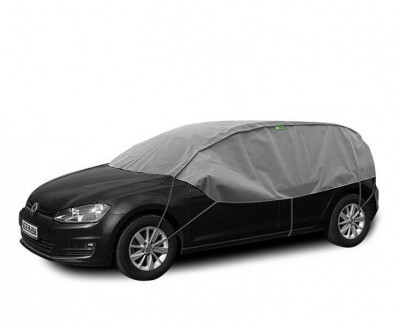 Semi prelata auto Winter Optimal M-L Hatchback Combi pentru protectie inghet si soare, l-275-295cm, h-75cm foto