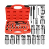 Trusa 17 freze pentru refacere scaun Injector, set universal pt curatare scaune injectoare, Verke