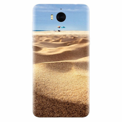 Husa silicon pentru Huawei Y5 2017, Beach Sand Closeup Holiday foto