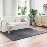 VidaXL Covor din L&acirc;nă Faux Tafalla Antracit 160 x 230 cm Poliester 42021594