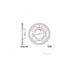 MBS Kettenrad 42Z Teilung 428, Innendurchmesser 080 Lochkreis 110, Cod Produs: 7272149MA