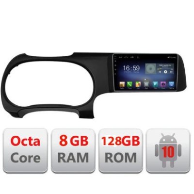 Navigatie HHyundai I10 2020 F-i10 Octa Core cu Android Radio Bluetooth Internet GPS WIFI DSP 8+128GB 4G CarStore Technology foto