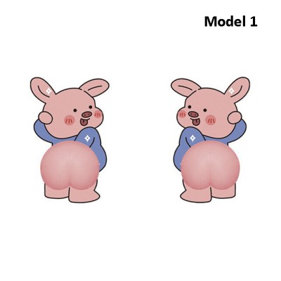 Set 2 abtibilde animate 3D cu rol de protectie a caroseriei foto