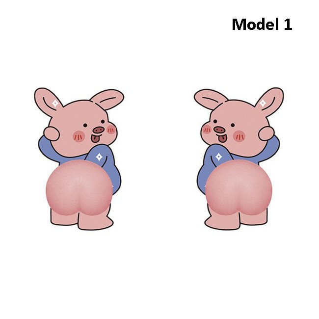 Set 2 abtibilde animate 3D cu rol de protectie a caroseriei