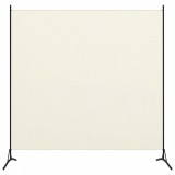 VidaXL Paravan de cameră cu 1 panou, alb crem, 175 x 180 cm