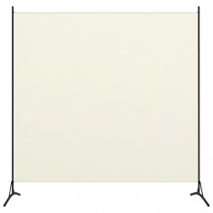 vidaXL Paravan de cameră cu 1 panou, alb crem, 175 x 180 cm