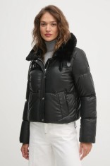 Dkny geaca femei, culoarea negru, de iarna, DLEMPU23