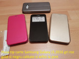 Husa tip carte Samsung Galaxy J3.2016 gri roz gold si negru ieftin la pret, Alt model telefon Samsung, Piele Ecologica