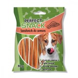 Cumpara ieftin Hrana complementara pentru caini, Perfect Snack, sandwich de somon, 80 g