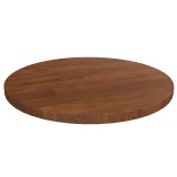 Cumpara ieftin Blat de masa rotund maro inchis &Oslash;30x1,5cm lemn stejar tratat