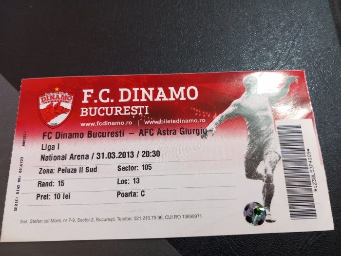 Bilet Dinamo - Astra Giurgiu