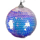 Glob Crăciun Decorativ, Model Paiete, Culoare Multicolor, Dimensiune 8cm, Material Plastic, Oem