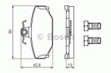 Set placute frana,frana disc VOLVO V70 I (LV) (1996 - 2000) BOSCH 0 986 460 995