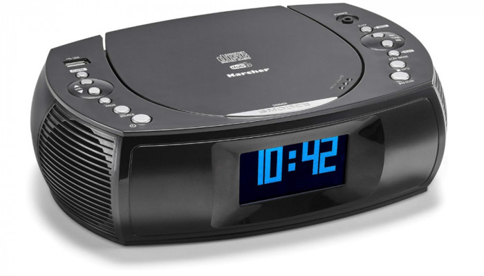 Ceas radio cu alarma Karcher UR 1309D cu alarma dubla, incarcator USB - SECOND