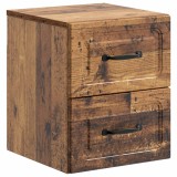 vidaXL Dulap de noapte suspendat Lemn vechi 34,5 x 33 x 40 cm 899331