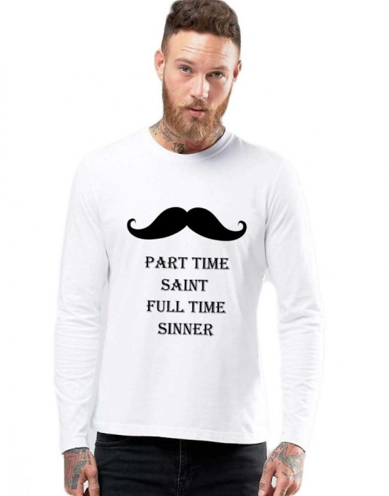 Bluza barbati alba - Sinner - M