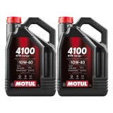Pachet 10 litri ulei Motul 4100 SYN-NER S 10W40 , Protectie avansata E i performanta pentru motoare pe benzina E i diesel