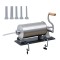 Masina de umplut Carnati 3KG Orizontala INOX, 4 planii incluse, cu menghina, maner lemn PROFESIONALA