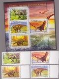 2005 DINOZAURI Serie 4 val. + Bloc 4 val. LP.1675 ,1675a MNH**