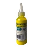 Cerneala Sublimare Fluorescenta ProCart Yellow, 100ml, Efect Neon UV Blacklight, Imprimare Textil Personalizat