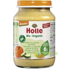 Piure pentru Copii cu Zucchini, Dovleac si Cartofi +6 Luni Ecologic/Bio 190g