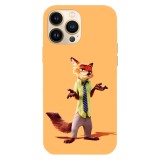 Husa compatibila cu Apple iPhone 14 Pro Max, Viceversa, model Nick Wilde Zootopia , Silicon, TPU, Transparent, Carcasa