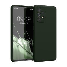 Husa Kwmobile pentru Samsung Galaxy A52/A52 5G/A52s 5G, Verde, Silicon, 54347.118