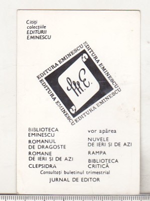 bnk cld Calendar de buzunar 1971 - Editura Eminescu foto