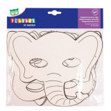 Set 16 masti de colorat, forme cu diverse animale, carton FSC