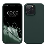 Husa Kwmobile pentru Apple iPhone 14 Pro Max, Verde inchis, Silicon, KWM000016NL037C, Carcasa