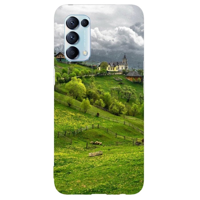 Husa compatibila cu Oppo Reno 4 Lite model Transylvania village, Silicon, TPU, Viceversa