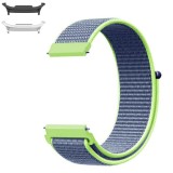Curea material textil, compatibila cu Samsung Galaxy Watch9 44mm, Blue-Green
