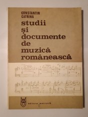 Constantin Catrina - Studii și documente de muzică rom&acirc;nească (1986)