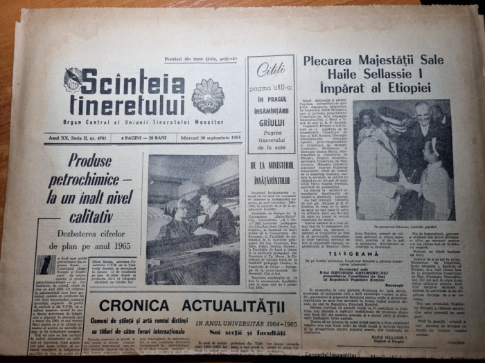 scanteia tineretului 30 septembrie 1964-combinatul chimic borzesti,onesti