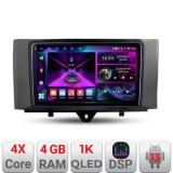 Navigatie Smart For Two 2010-2015 A-Smart10 4+64 InCell Display 1K Android Waze USB Navigatie Internet Youtube Radio CarStore Technology