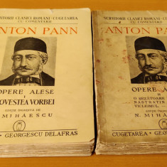 Anton Pann - Opere alese - 2 volume (Ediție îngrijită de N. Mihaescu 1941-1942)