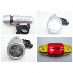 Lanterna si stop cu semnalizatoare cu suport de prindere pentru bicicleta foto